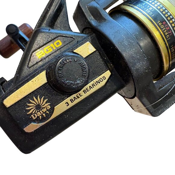 Vintage Daiwa BG10 Spinning Reel Fishing Black Gold Series Japan - Picture 4 of 6